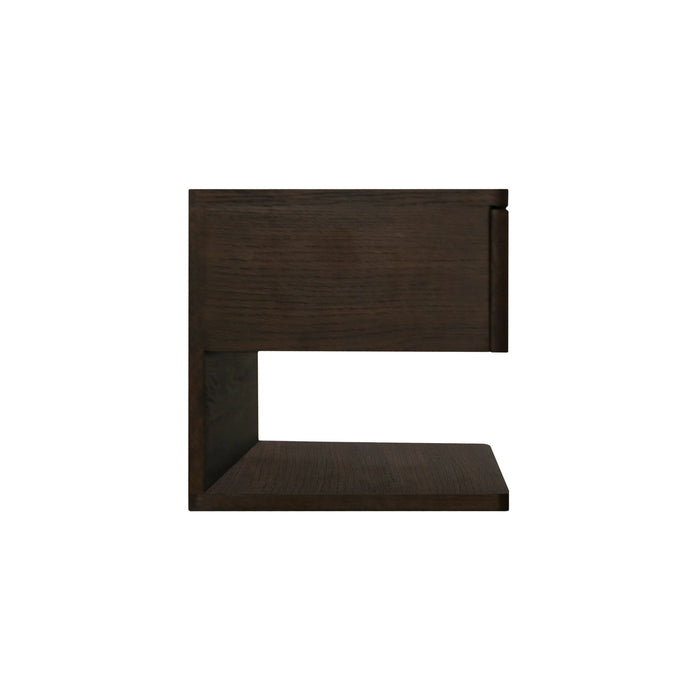 Jonah - Floating Nightstand - Dark Brown