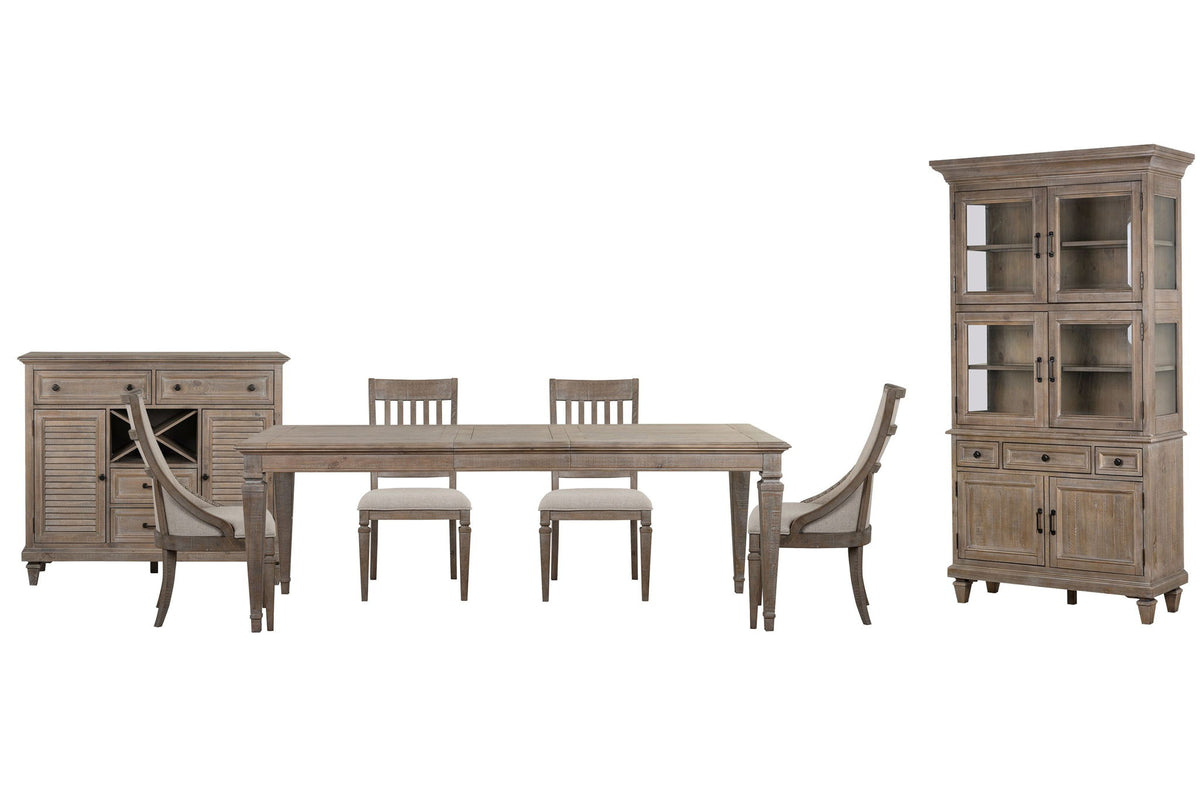 Lancaster - 7 Piece Extendable Rectangular Dining Table Set