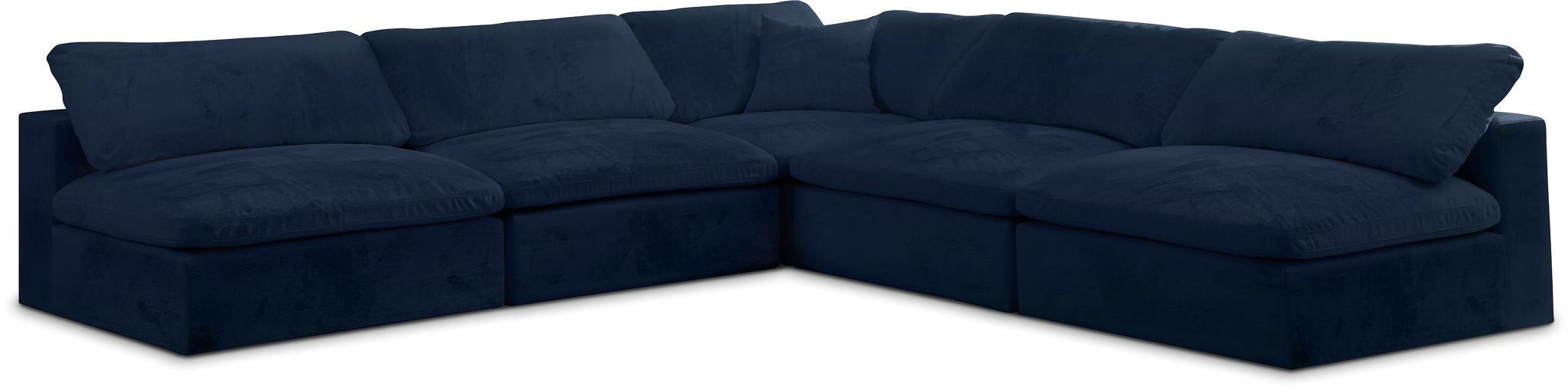 Cozy - 5 Piece Modular Corner Armless Sectional