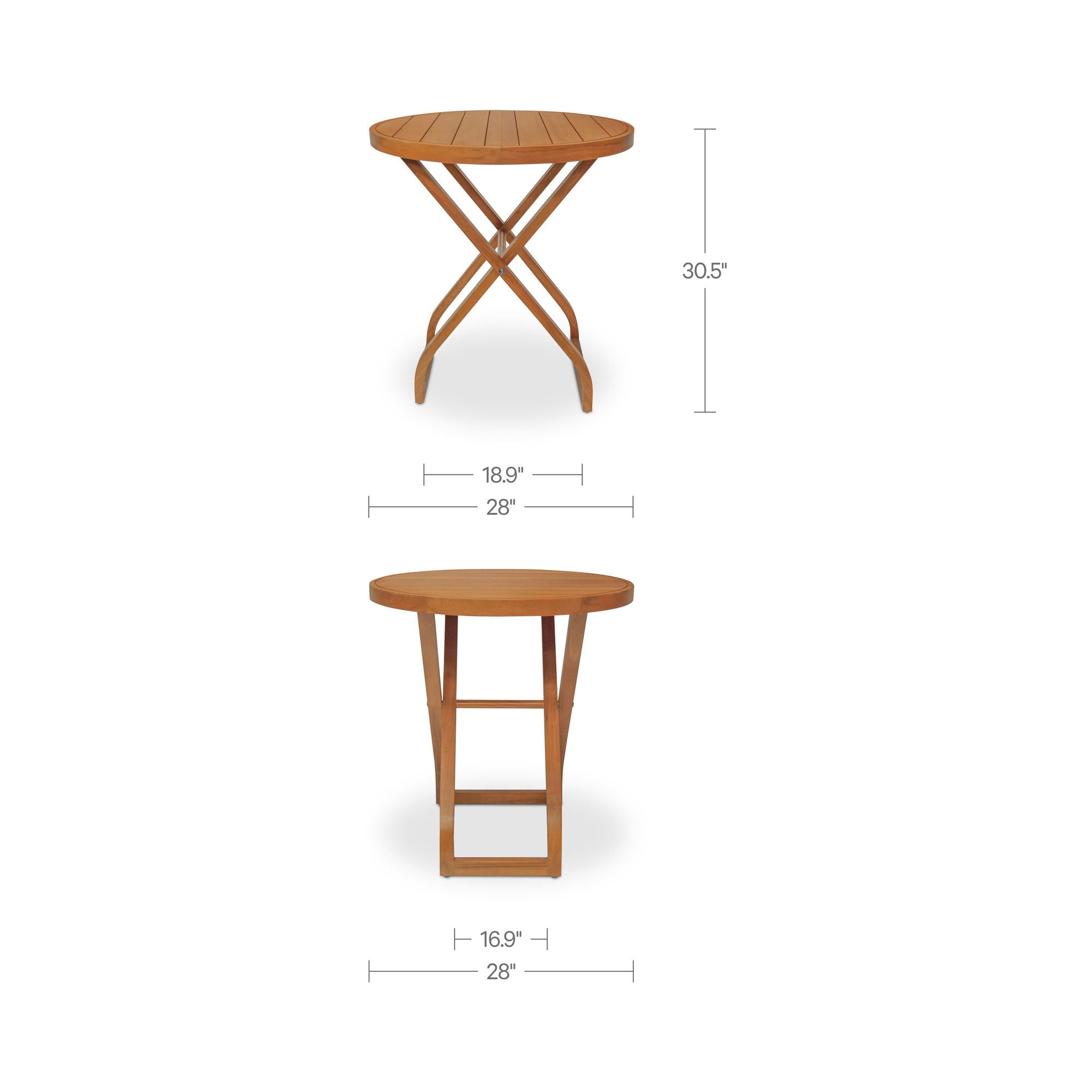 Perry - Outdoor Bistro Table - Natural
