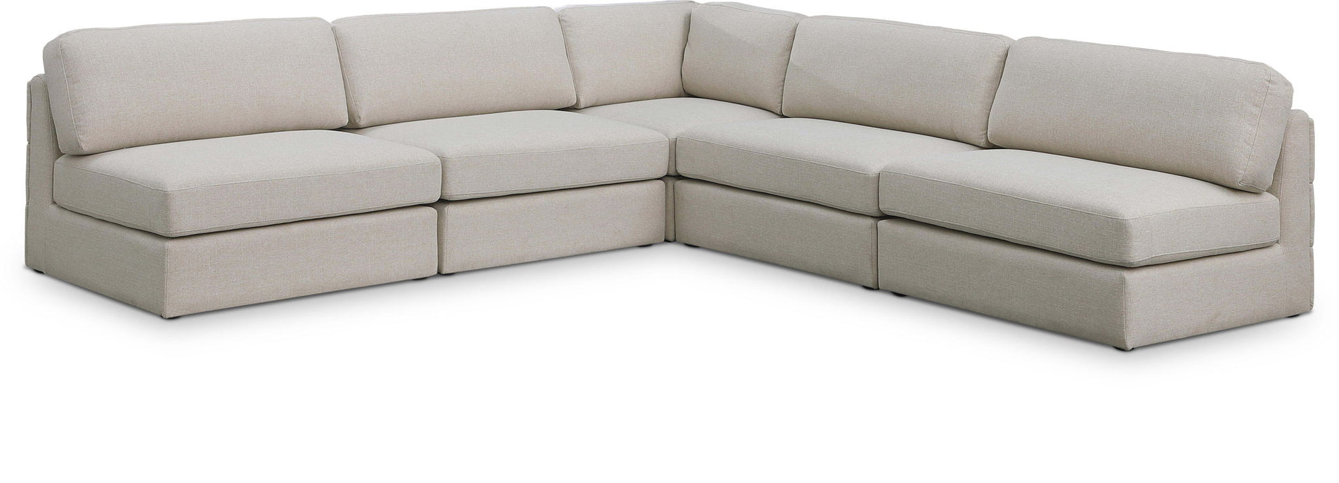 Beckham - 5 Piece Modular Corner Armless Sectional