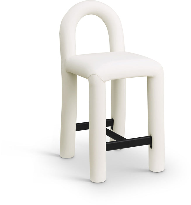 Amari - Faux Leather Stool