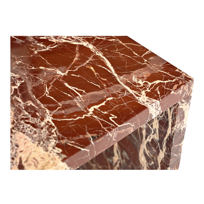 Rosa - Accent Table - Rosso Levanto Marble