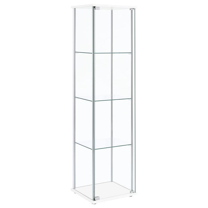 Bellatrix - 4-Shelf Clear Glass Curio Cabinet