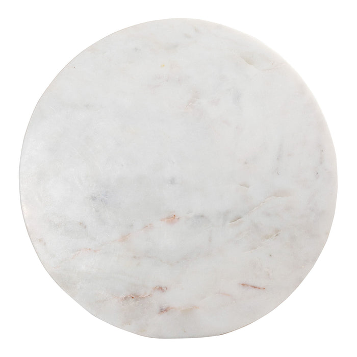 Grace - Marble Accent Table - White