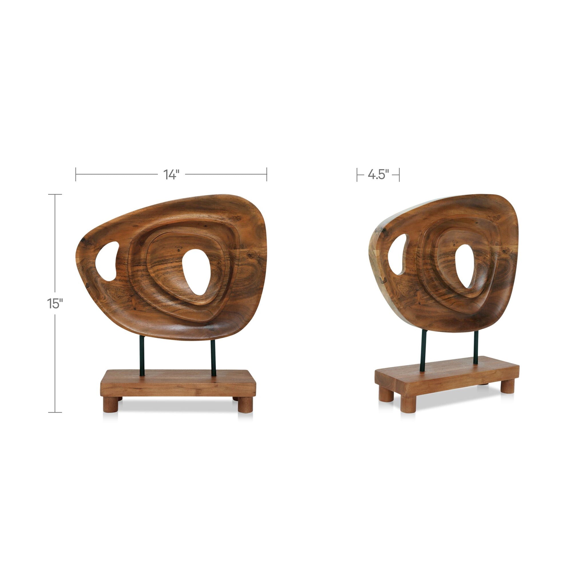 Saddler -Sculpture - Natural Acacia