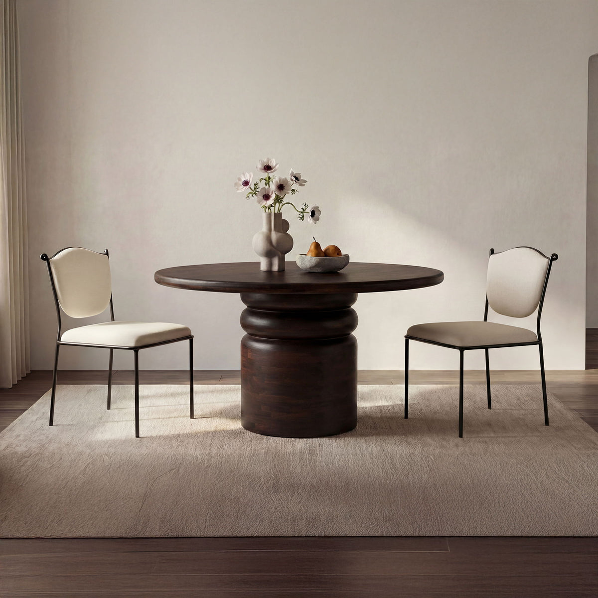 Ferris - Dining Chair - Cream / White