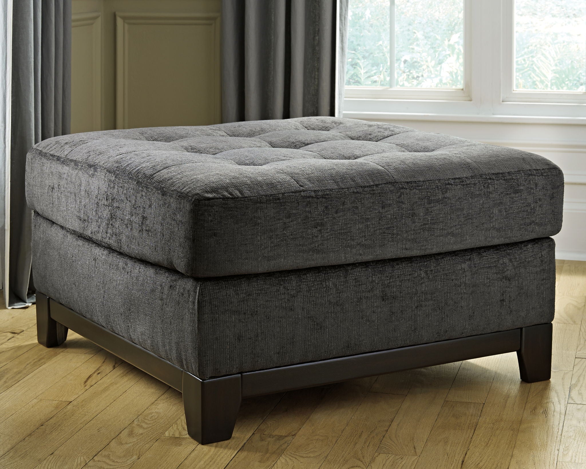 Reidshire - Oversized Accent Ottoman - Steel