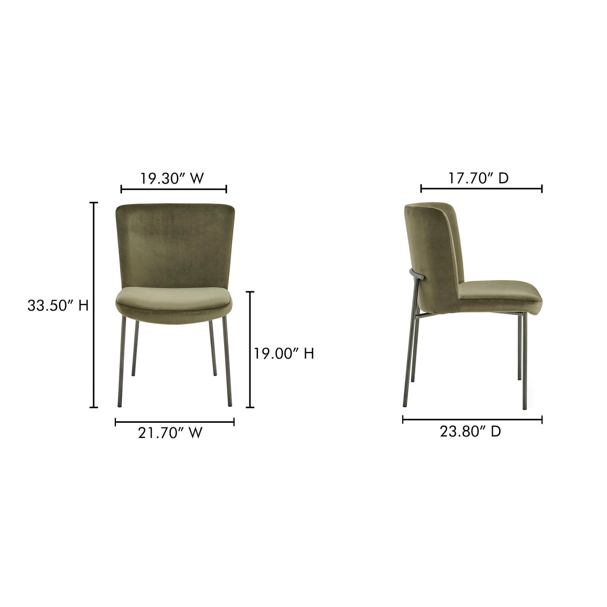 Early - Dining Chair (Set of 2) - Green
