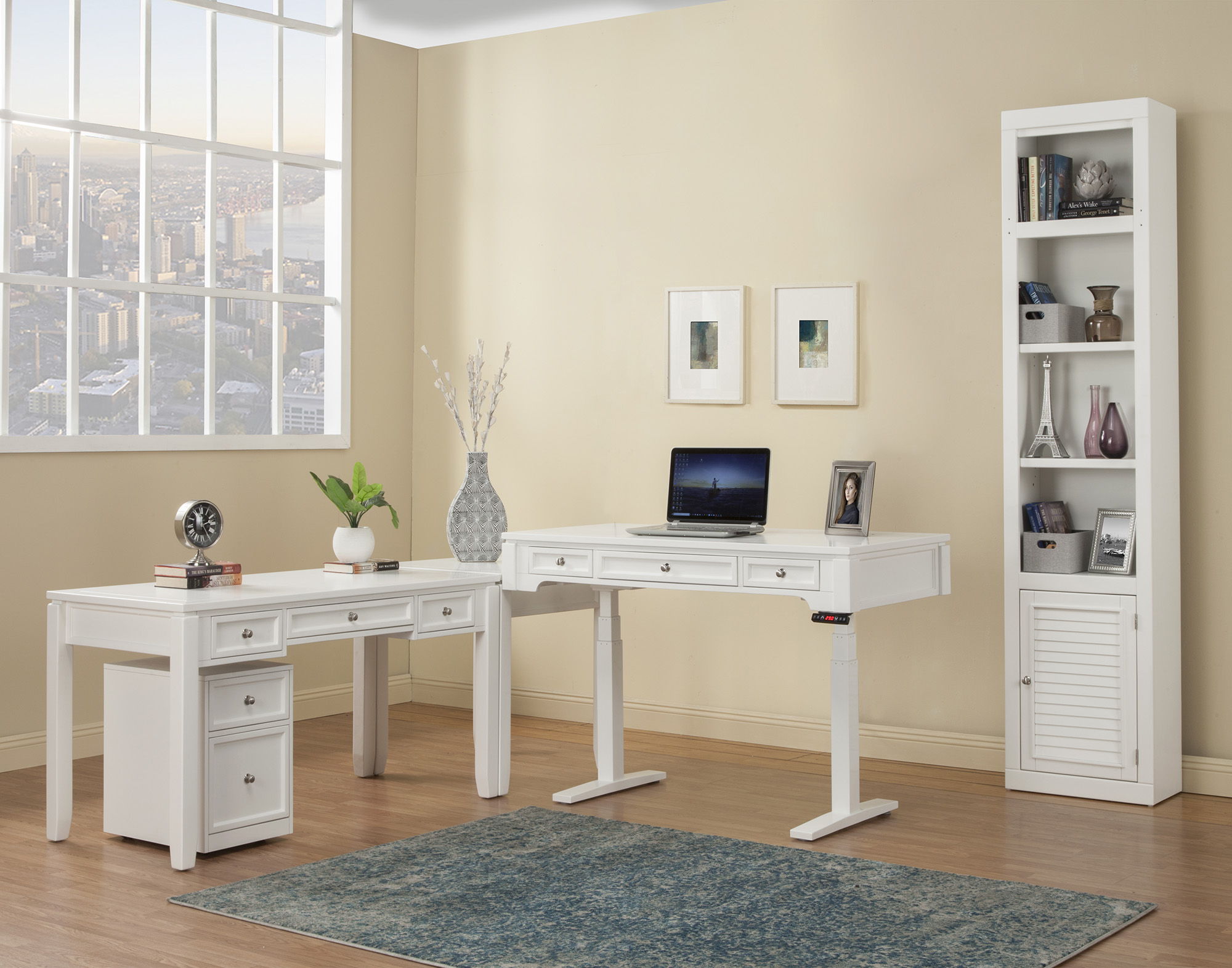 Boca - Rolling File Cabinet - Cottage White