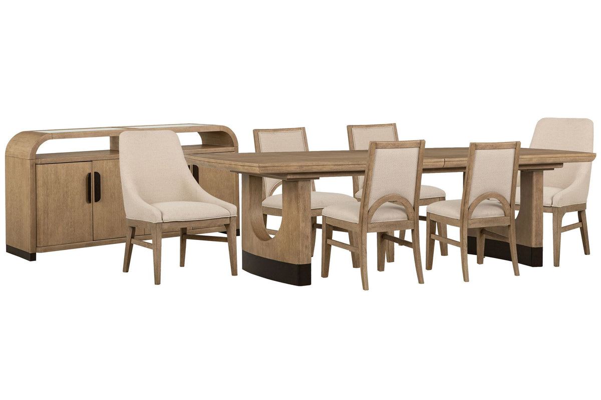 Tristan - Extendable Trestle Dining Table Set