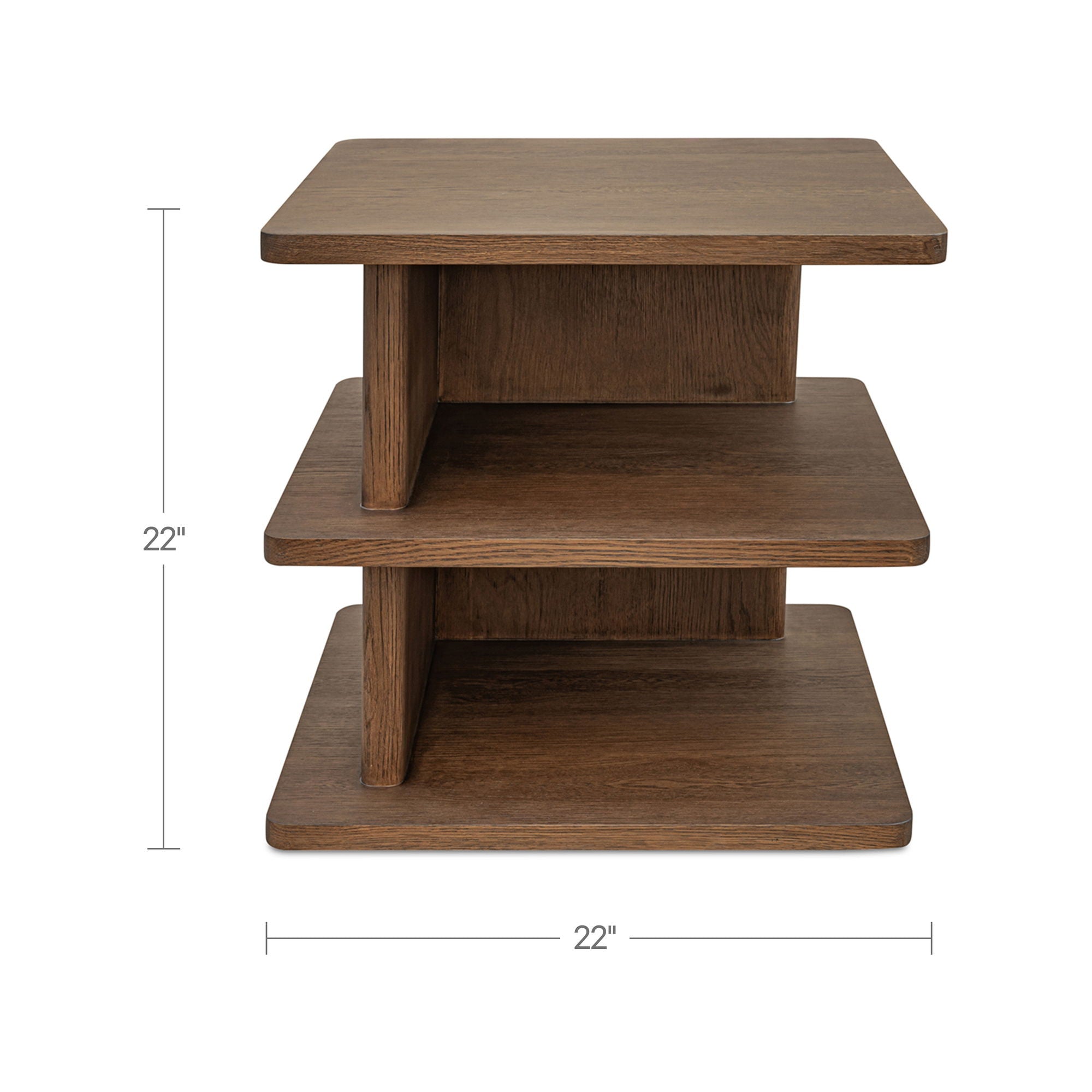 Casey - Side Table - Dark Brown