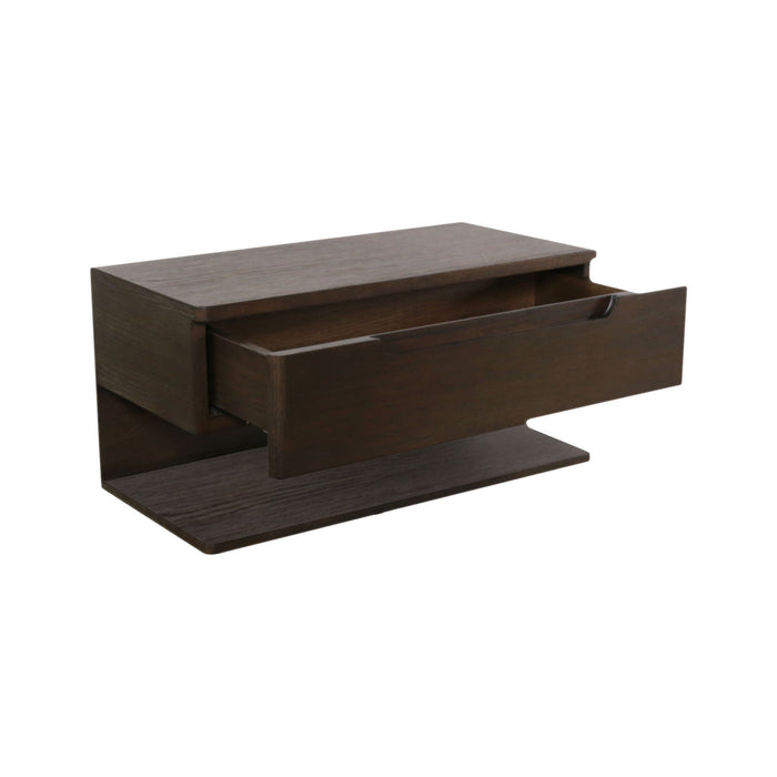 Jonah - Floating Nightstand - Dark Brown