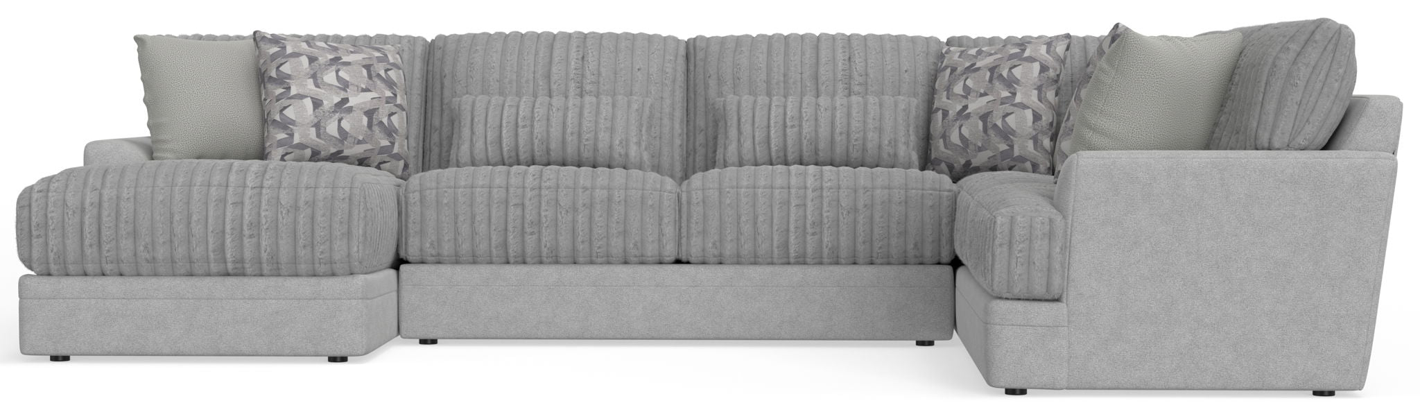 Titan - Sectional With Comfort Coil Seating And Accent Pillows Included