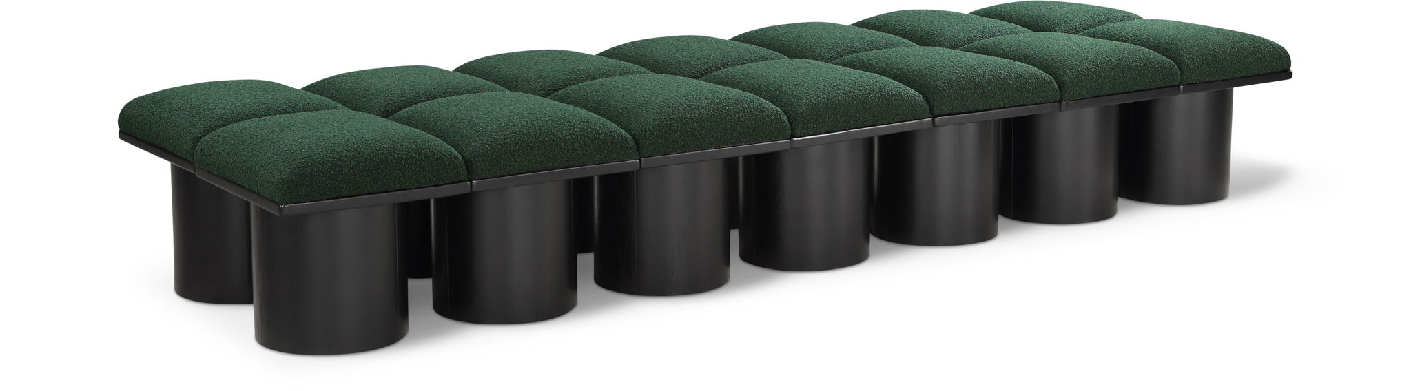 Pavilion - 14 Piece Modular Bench With Black Base