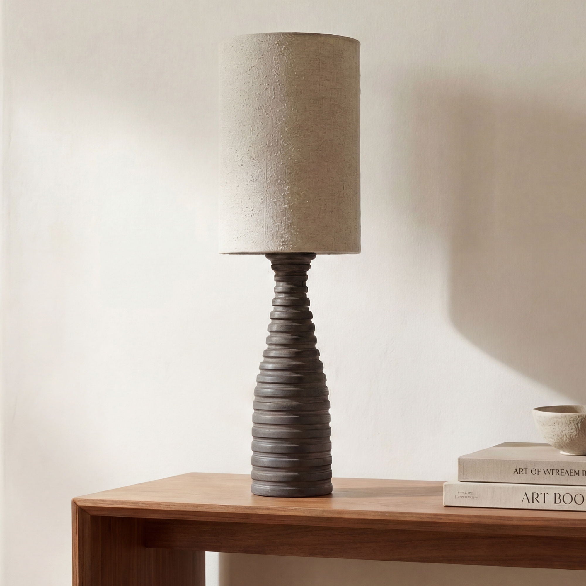 Meili - Table Lamp - Brown / Beige