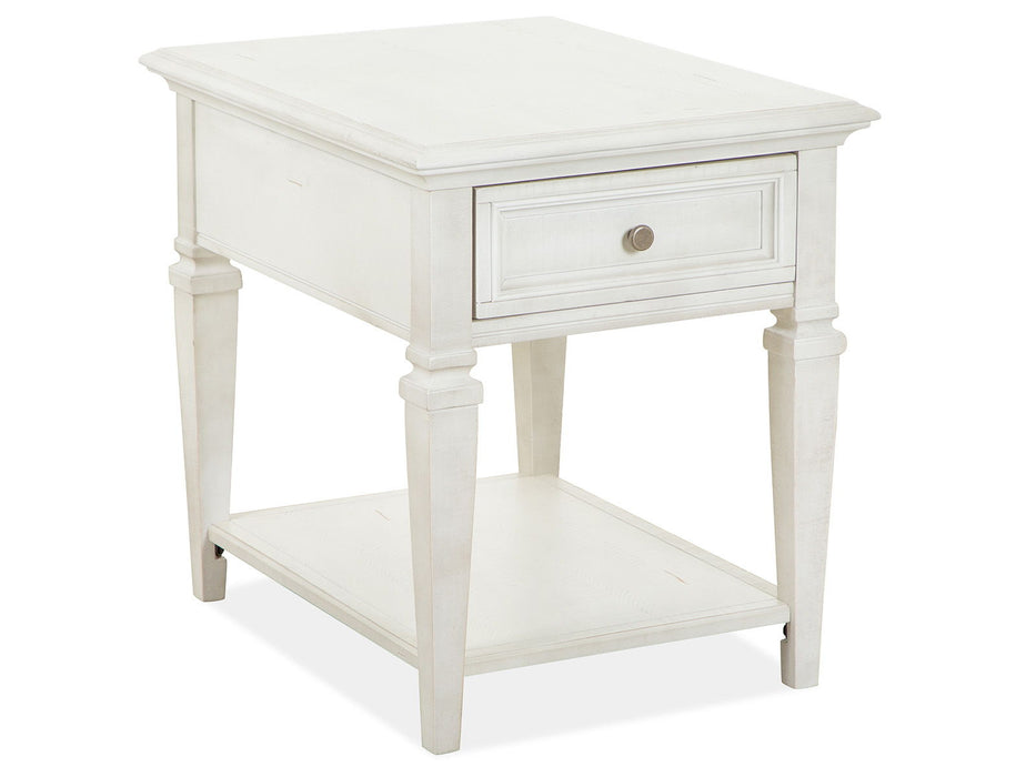 Newport - Rectangular End Table - Alabaster