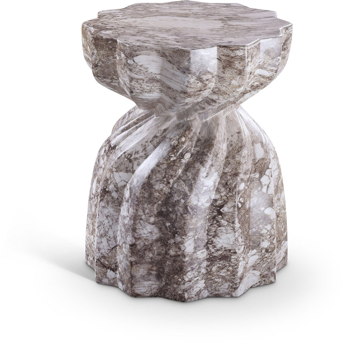 Caserta - Marble Finish Concrete End Table