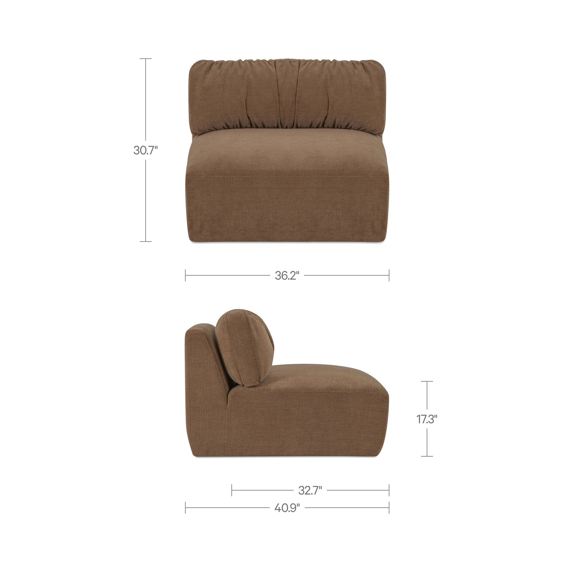 Matina - Slipper Chair - Taupe
