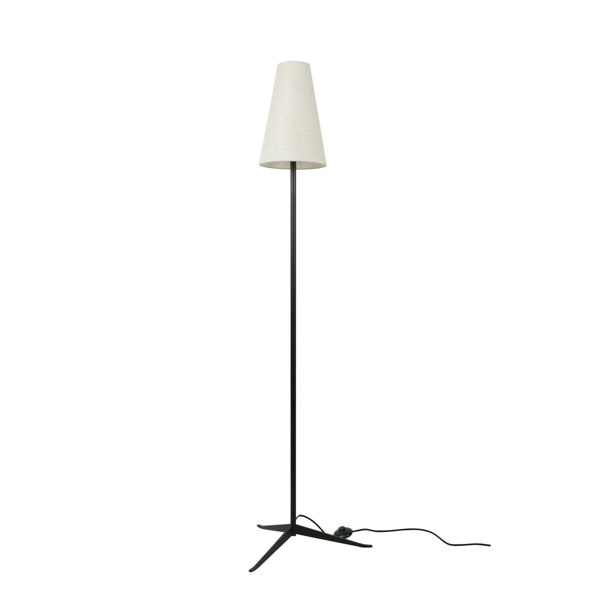 Mathis - Floor Lamp - Black / White
