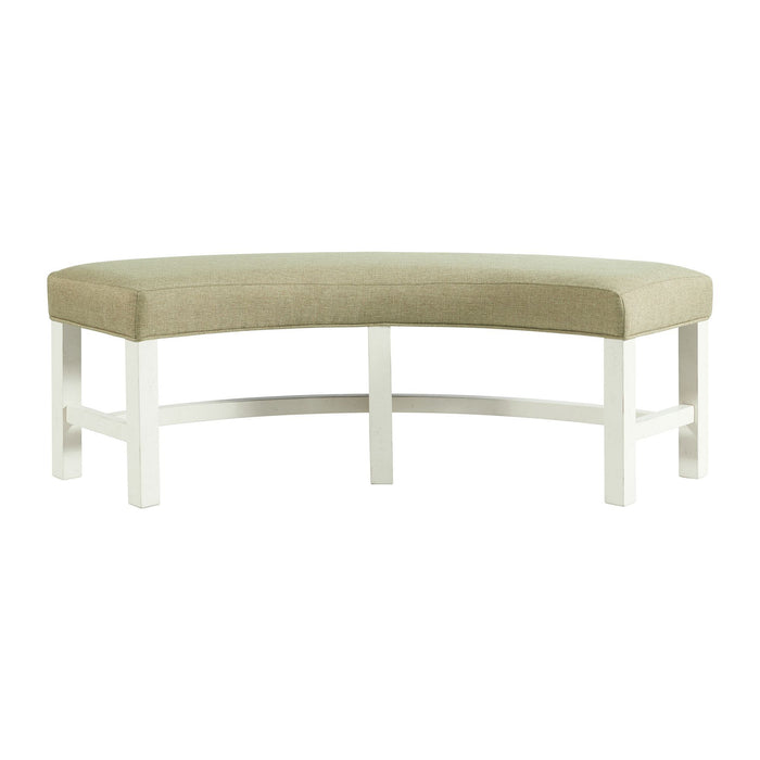 Park Creek - Round Bench - Cottage White Finish