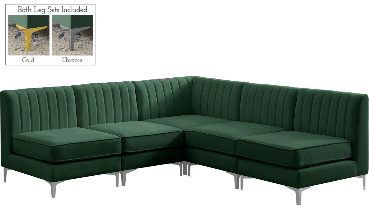 Alina - 5 Piece Armless Sectional