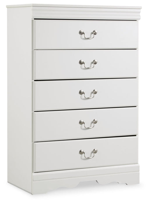 Anarasia - White - Five Drawer Chest