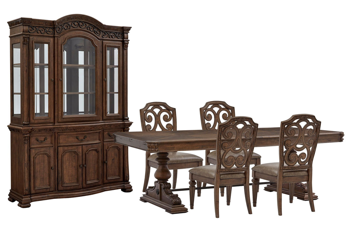 Durango - Extendable Trestle Dining Table Set