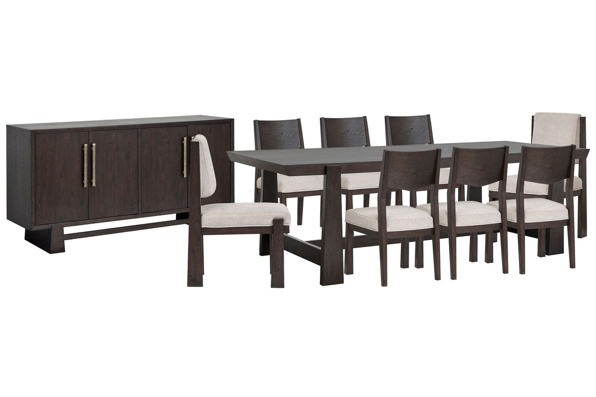 Tauren - Trestle Dining Table Set