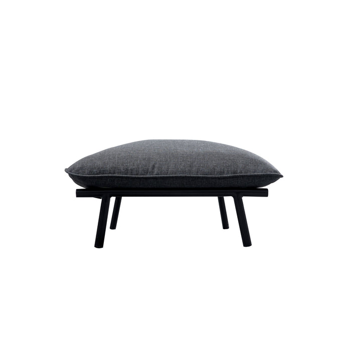 Morgan - Outdoor Ottoman - Charcoal