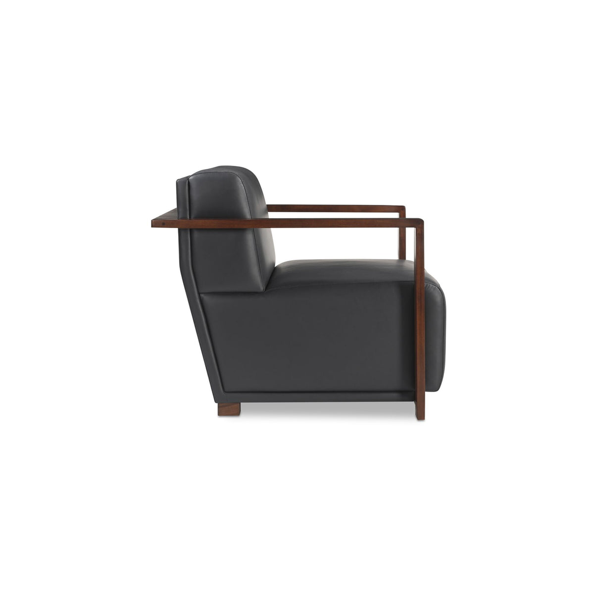 Barnes - Accent Chair - Black / Dark Brown