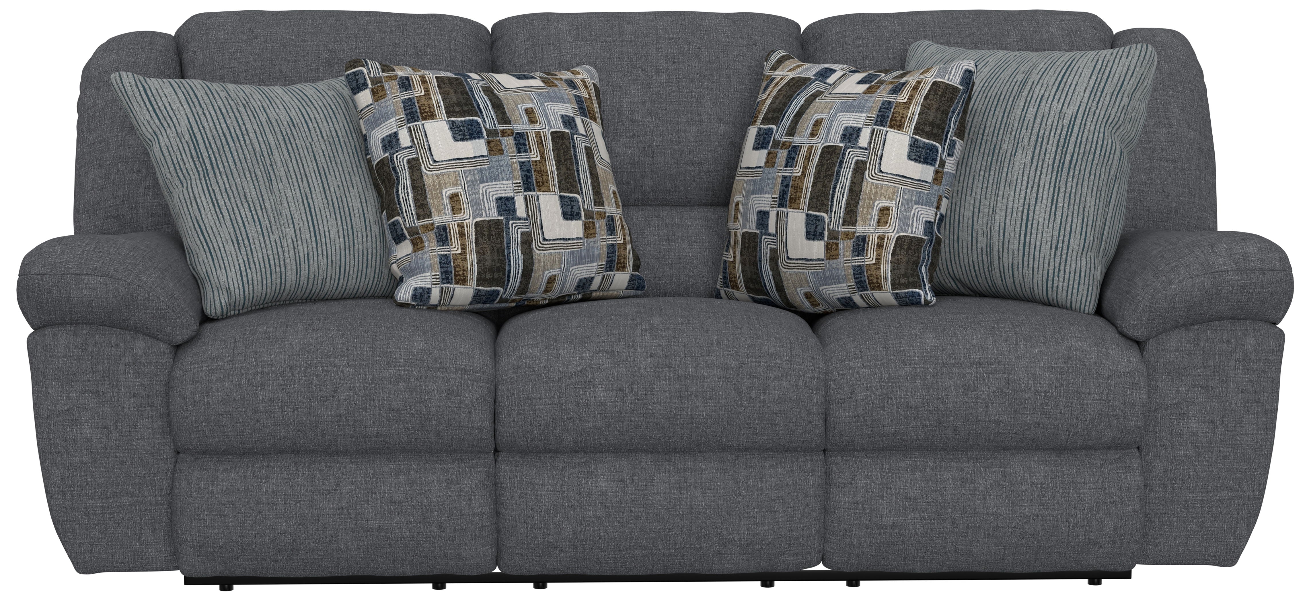 Trifecta - Sofa With 3 Recliners and Drop Down Table
