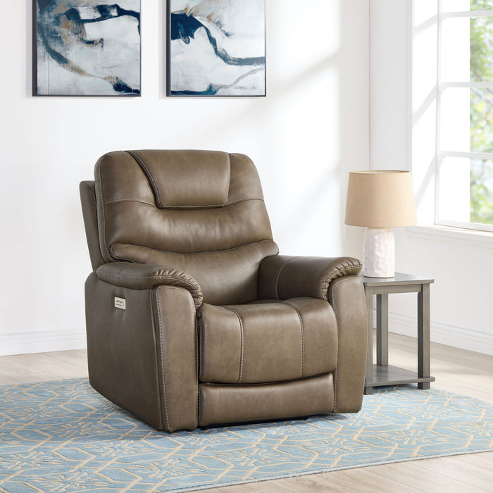 Adelaide - Dual Power, Zero Gravity Recliner - Brown