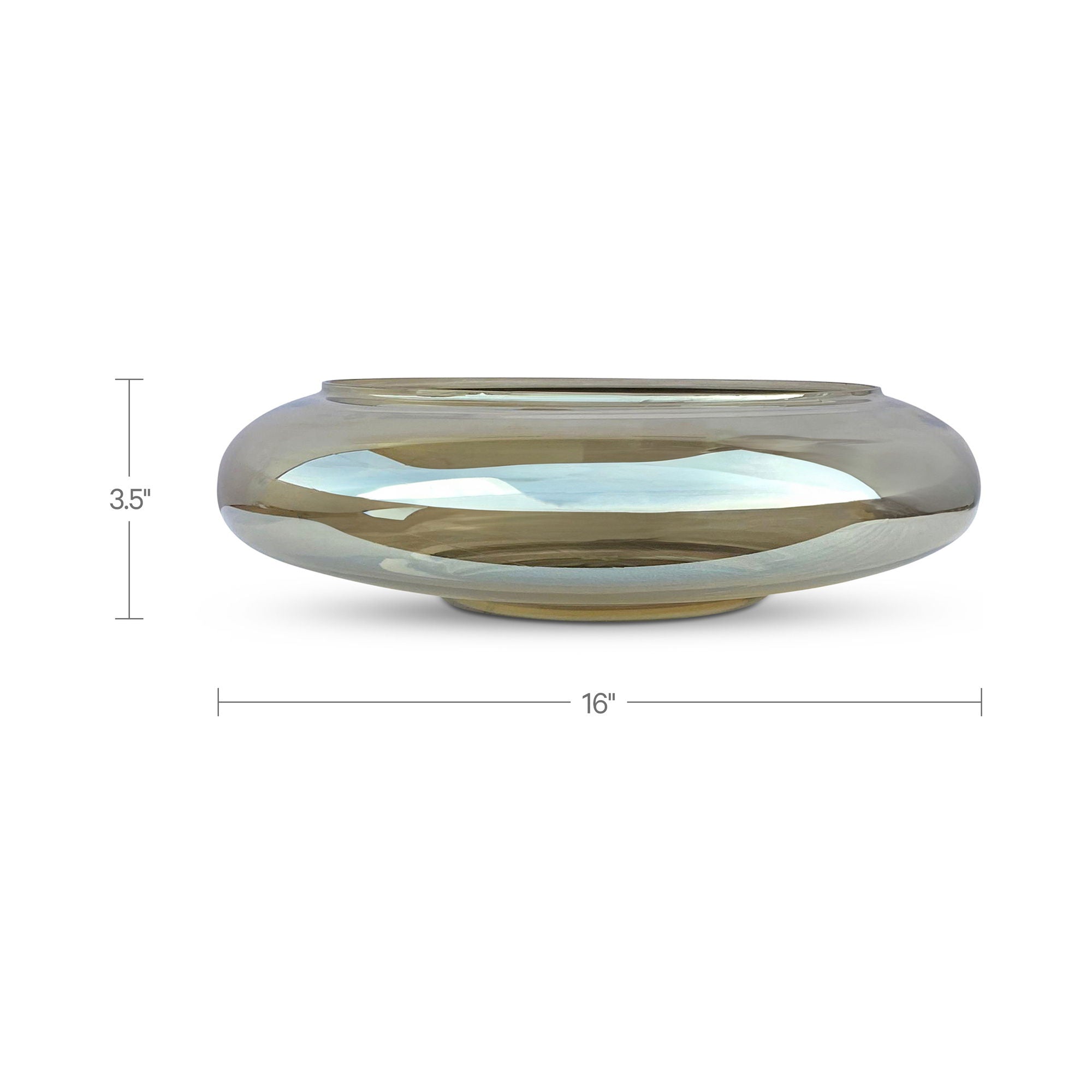 Polene - Glass Bowl Large - Smoky Brown