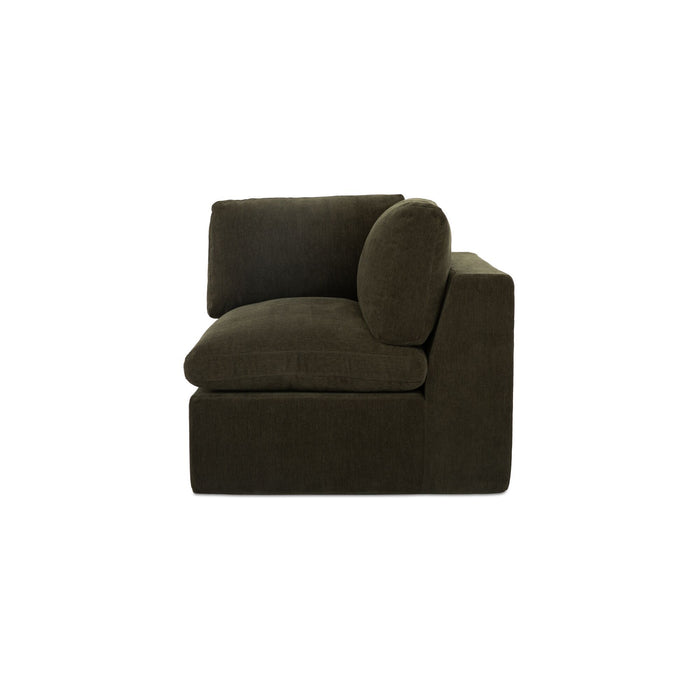 Cates - Corner Chair - Dark Green