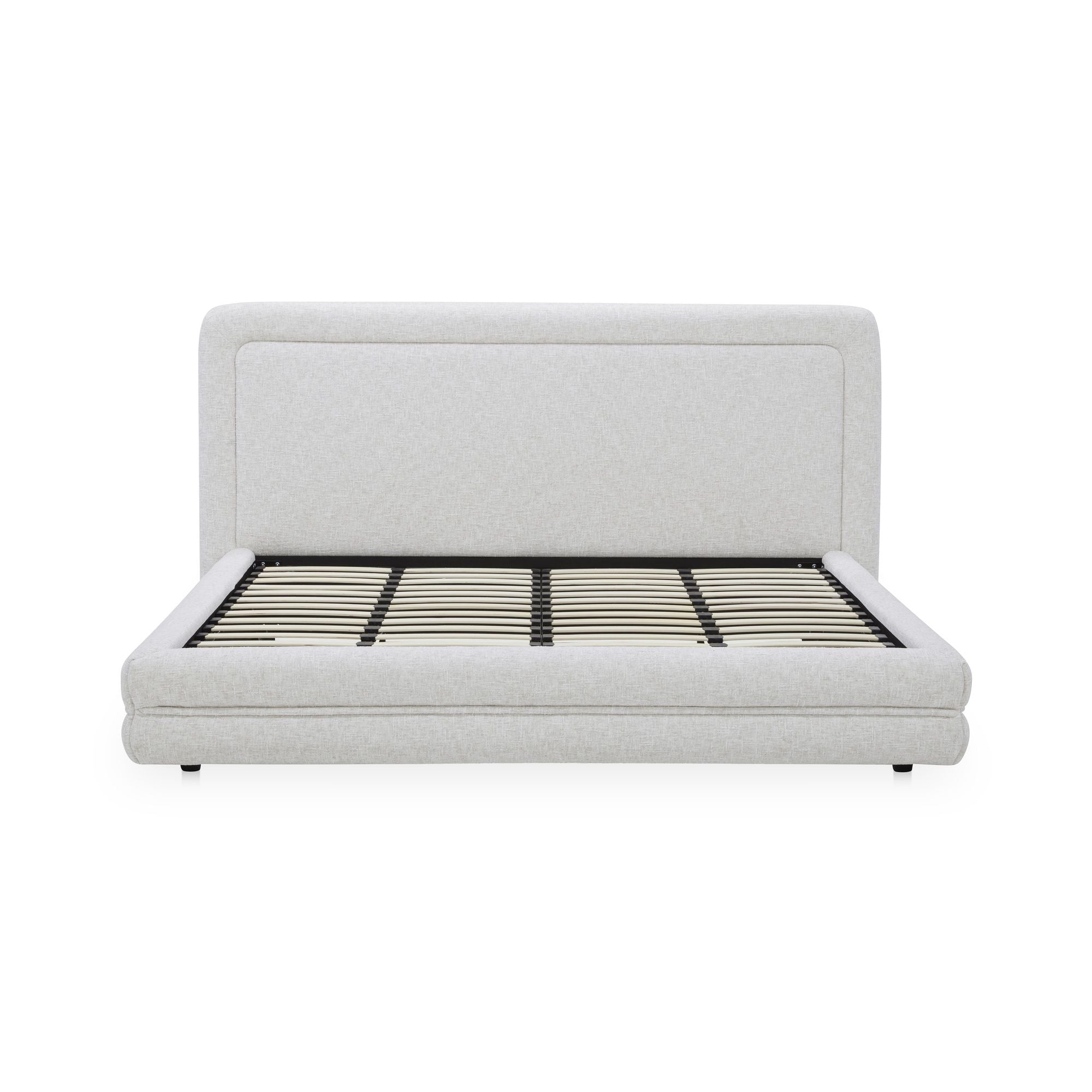 Tory - King Bed Pebble - White