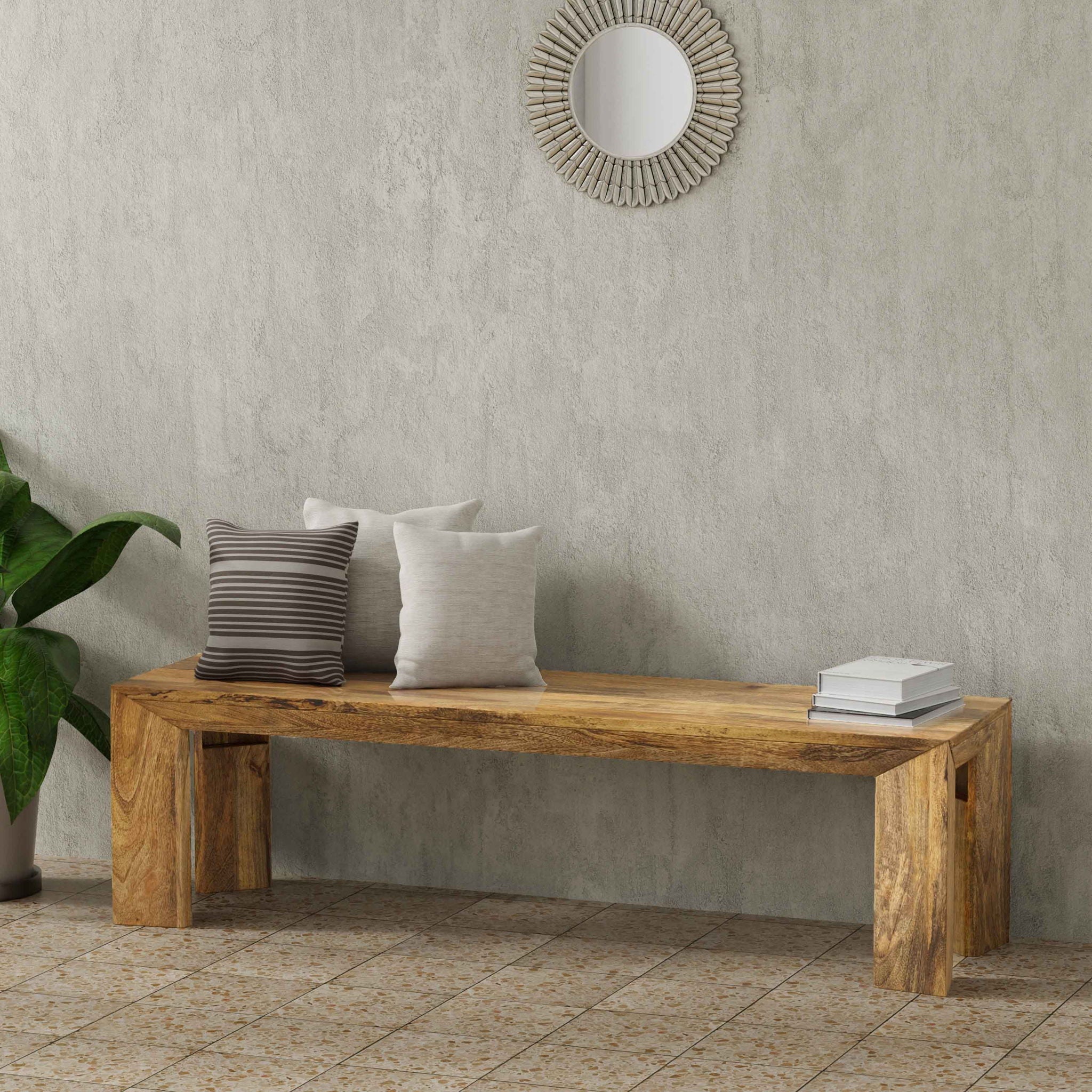 Crossings - Downtown Dining Bench - Amber