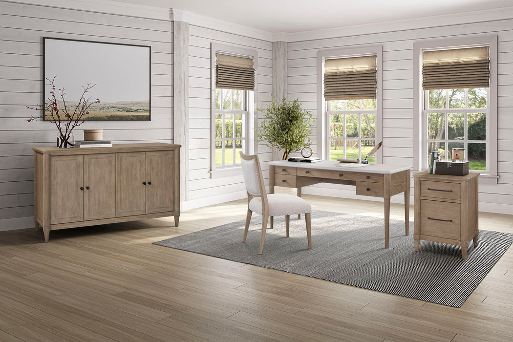 Citrus Heights - 5-Drawer Desk - Sand