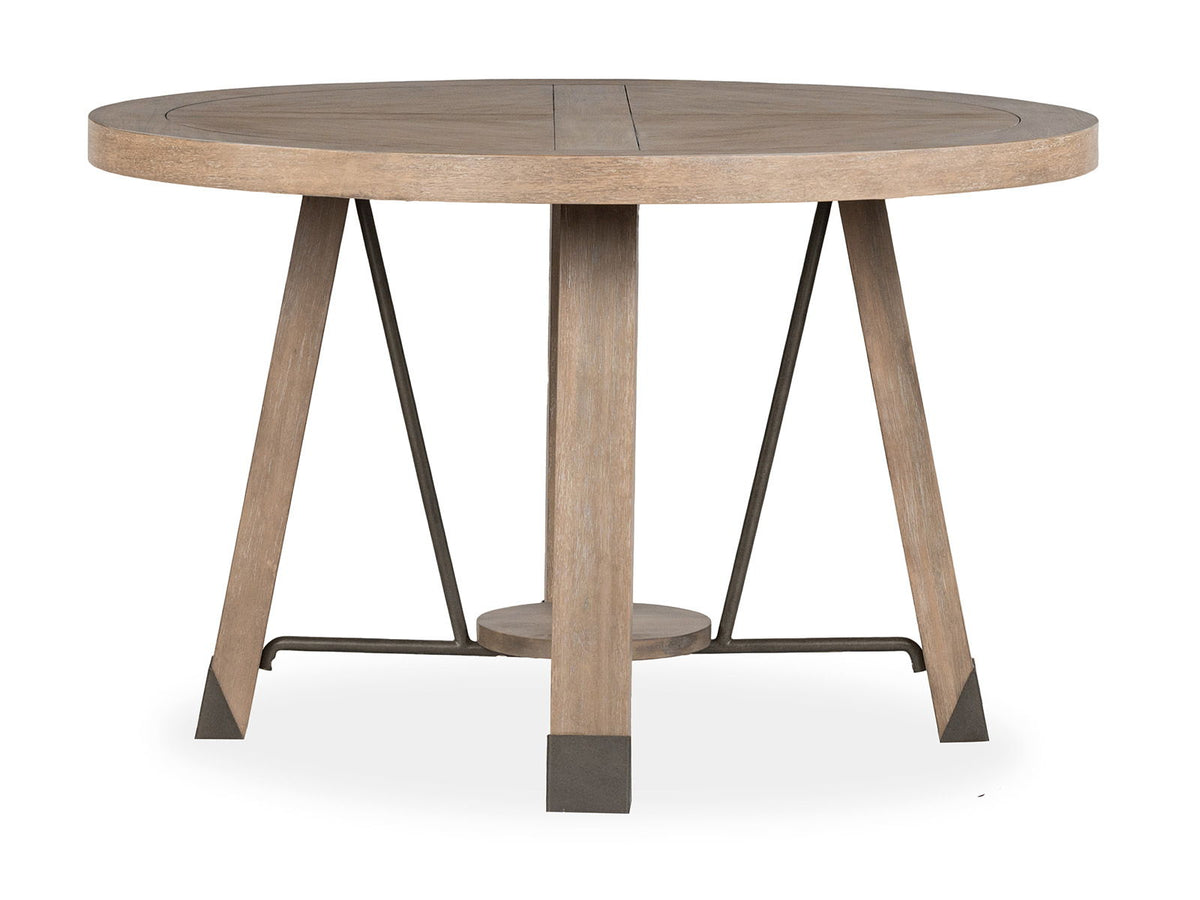 Ainsley - Round Dining Table - Cerused Khaki