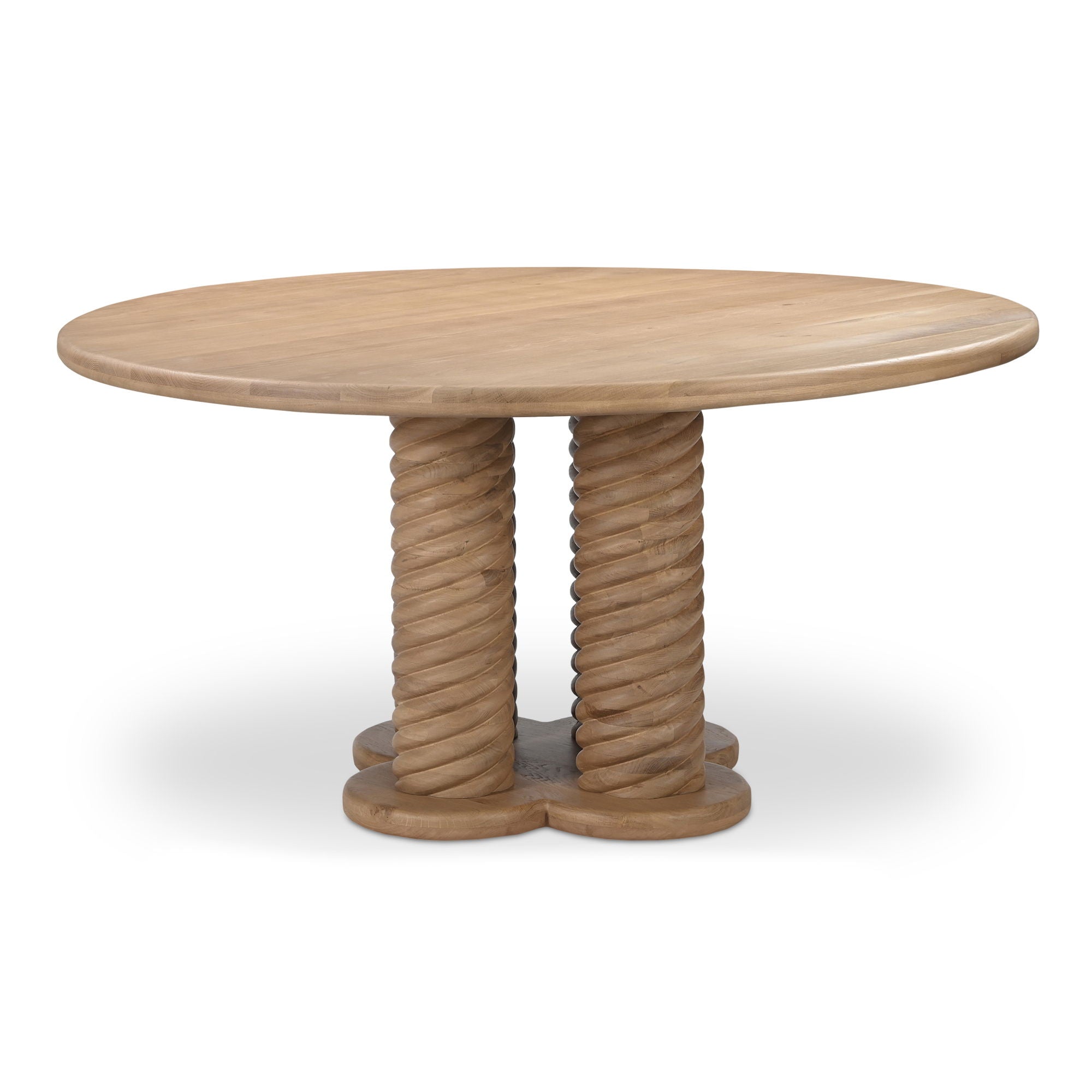 Treccia - Round Dining Table - Oak