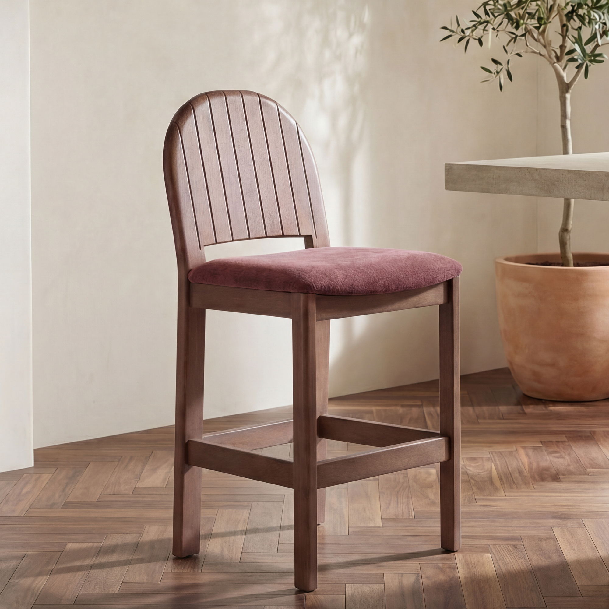 Emil - Counter Stool - Berry / Purple