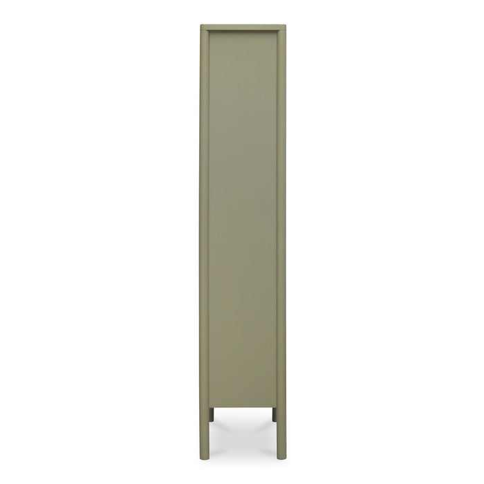 Hannah - Tall Display Cabinet - Green