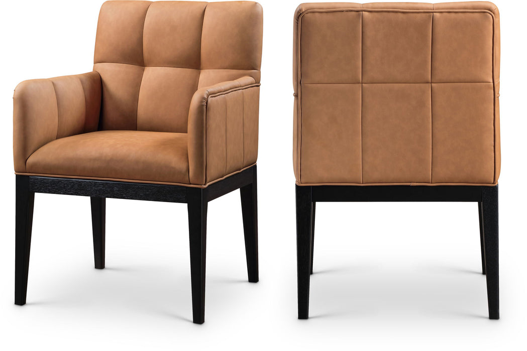 Adrian - Dining Arm Chair (Set of 2) - Black Legs