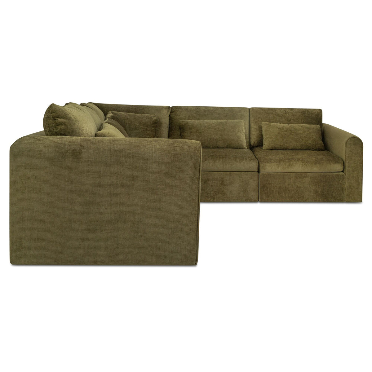 Swift - Classic L Modular Sectional - Dark Green