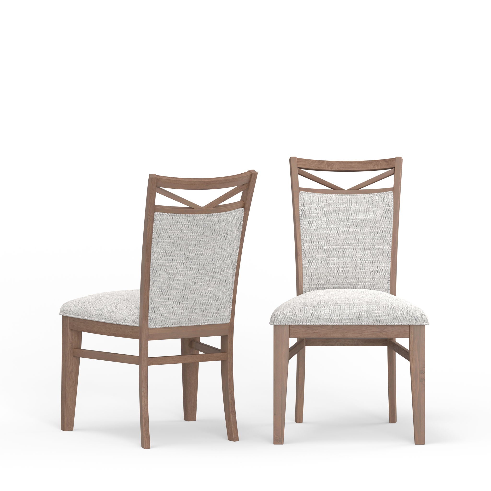 Americana Modern Dining - Upholstered Dining Chair (Set of 2) - Cotton White