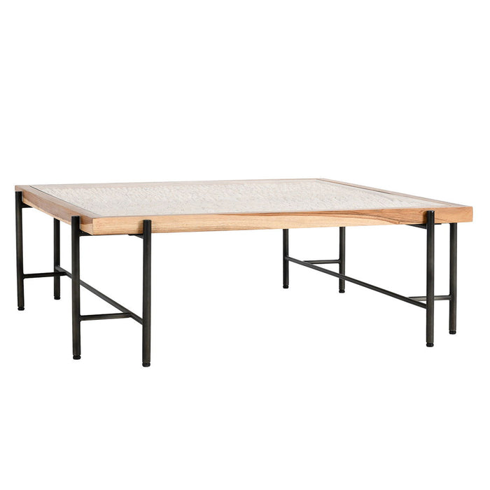Cyrus - Square Coffee Table - Natural / Black