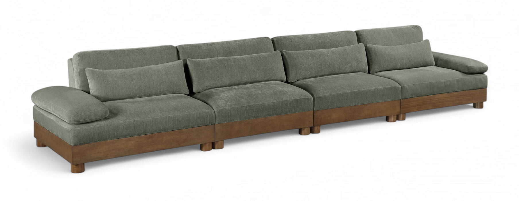 Turin - 4 Piece Fabric Upholstered Modular Sofa