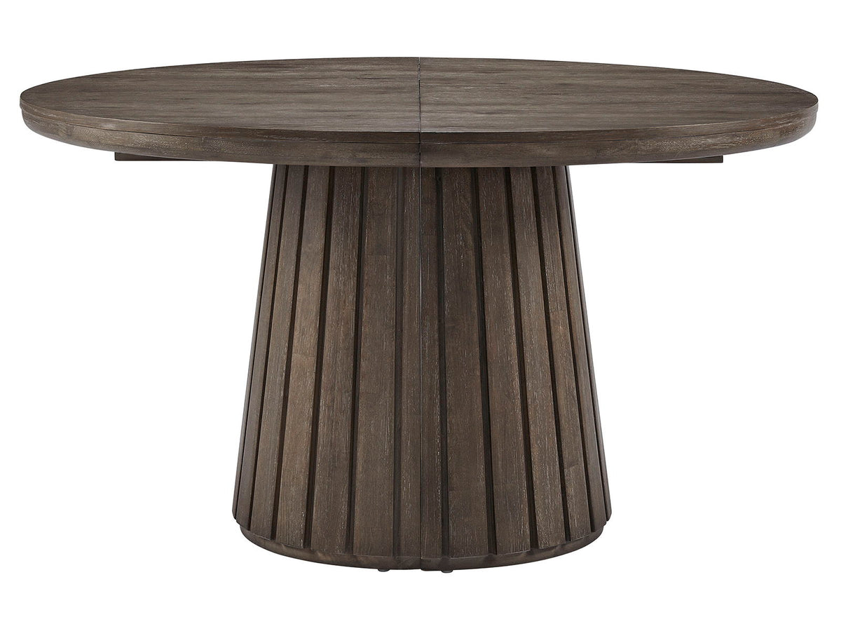 Kavanaugh - Round Dining Table - Weathered Kona Brown