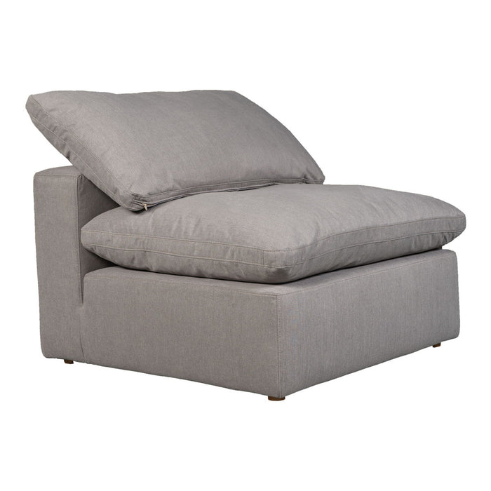 Terra - Livesmart Fabric Condo Slipper Chair - Light Gray