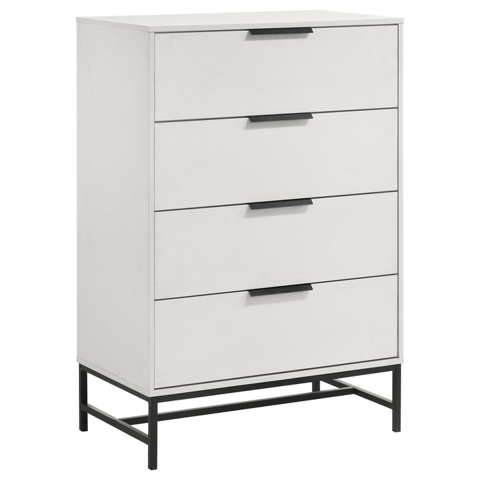 Sonora - 4-Drawer Bedroom Chest - White